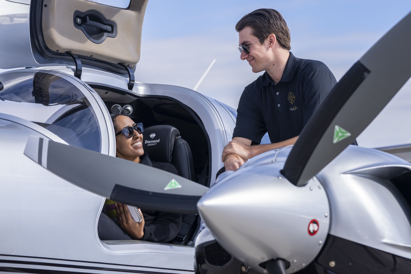 In the cockpit